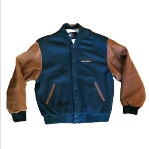 vintage nike leather jacket